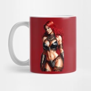 Red Sonja Warrior Illustration Mug